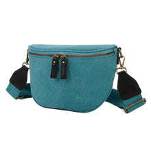 Charger l&#39;image dans la galerie, Sac Bandouliere Estival Bleu turquoise Profil