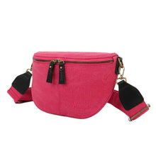 Charger l&#39;image dans la galerie, Sac Bandouliere Estival Fuchsia Profil