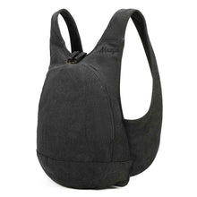Charger l&#39;image dans la galerie, Sac à dos Estival Arsayo Noir jean confortable ergonomique antivol securise vegane cote