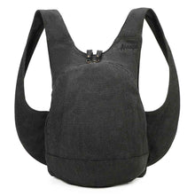 Charger l&#39;image dans la galerie, Sac à dos Estival Arsayo Noir jean confortable ergonomique antivol securise vegane