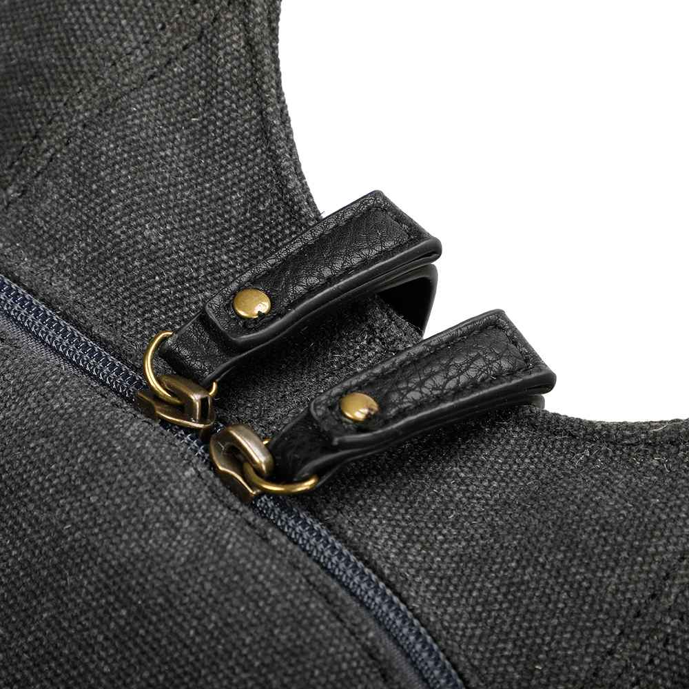 Sac à dos Estival Arsayo Noir jean confortable ergonomique antivol sécurise vegane fermeture