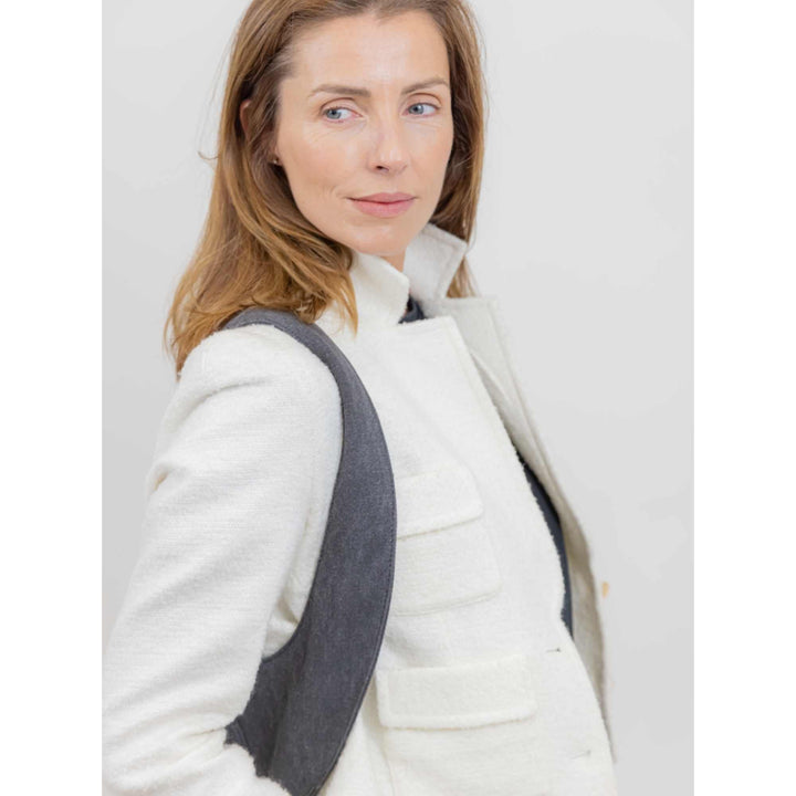 Sac à dos Estival Arsayo Noir jean confortable ergonomique antivol securise vegane porte cote