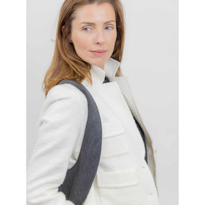 Sac à dos Estival Arsayo Noir jean confortable ergonomique antivol securise vegane porte cote