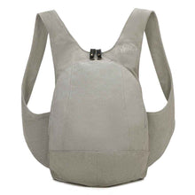 Charger l&#39;image dans la galerie, Sac à dos Estival Arsayo gris clair toile confortable ergonomique antivol sécurise vegane face