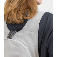 Charger l&#39;image dans la galerie, Sac à dos Estival Arsayo gris clair toile confortable ergonomique antivol sécurise vegane porte dos