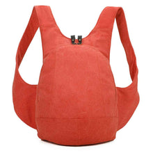 Charger l&#39;image dans la galerie, Sac à dos Estival Arsayo orange saumon corail toile confortable ergonomique antivol sécurise vegane face
