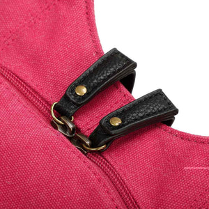 Sac à dos Estival Arsayo rose fuchsia toile confortable ergonomique antivol sécurise vegane fermeture