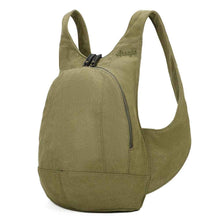 Charger l&#39;image dans la galerie, Sac à dos Estival Arsayo vert kaki toile confortable ergonomique antivol sécurise vegane cote