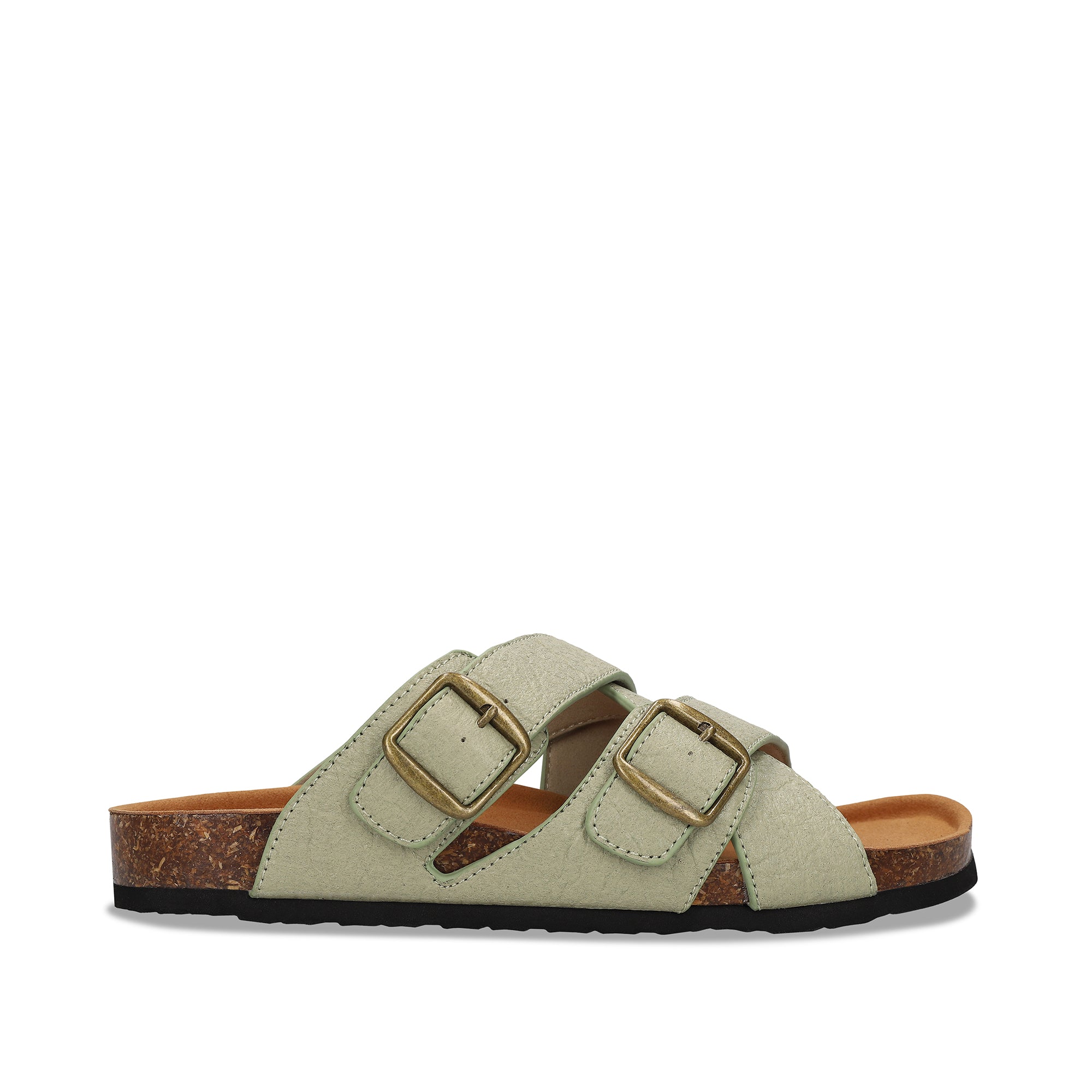 Sandales vegan en regulable pinatex