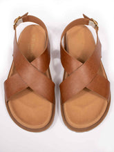 Load image into Gallery viewer, Cross Over Footbed Sandals