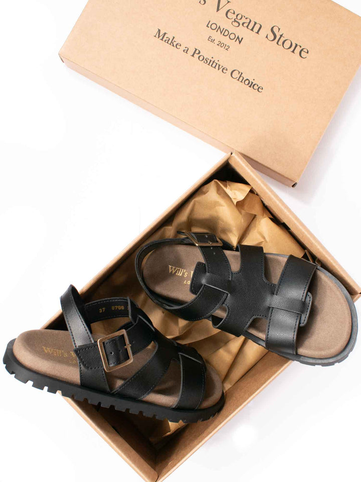 Gladiator-Sandalen mit Fußbett