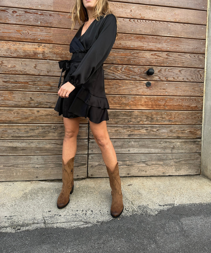 bottes Santiag vegan marron