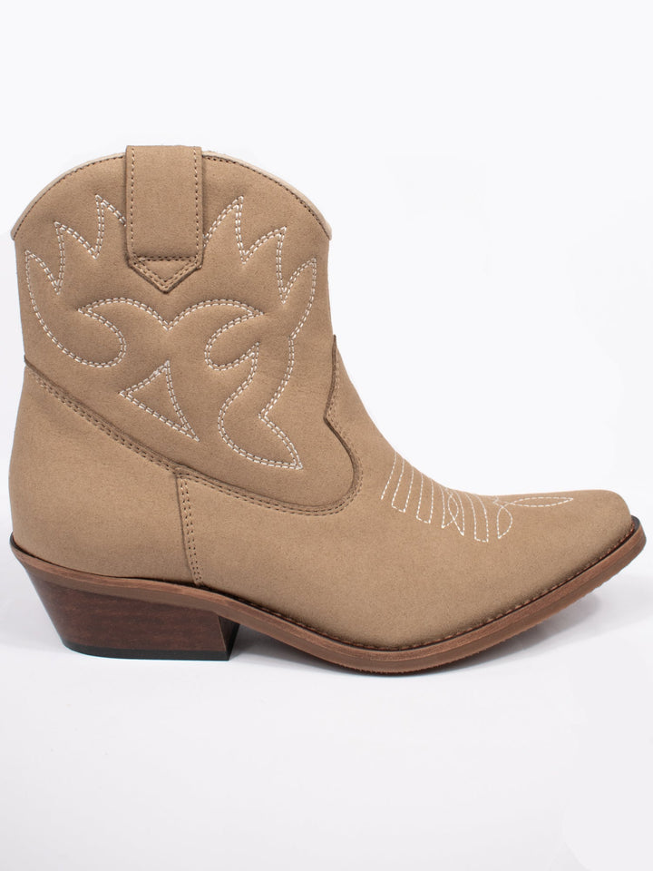 Santiago basse en daim beige