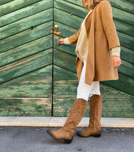 bottes Santiag vegan marron