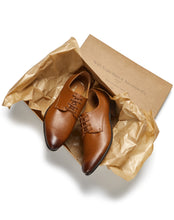 Load image into Gallery viewer, derbies élégante marron bout pointu
