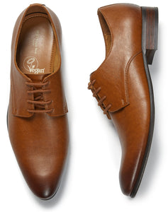 derbies élégante marron bout pointu