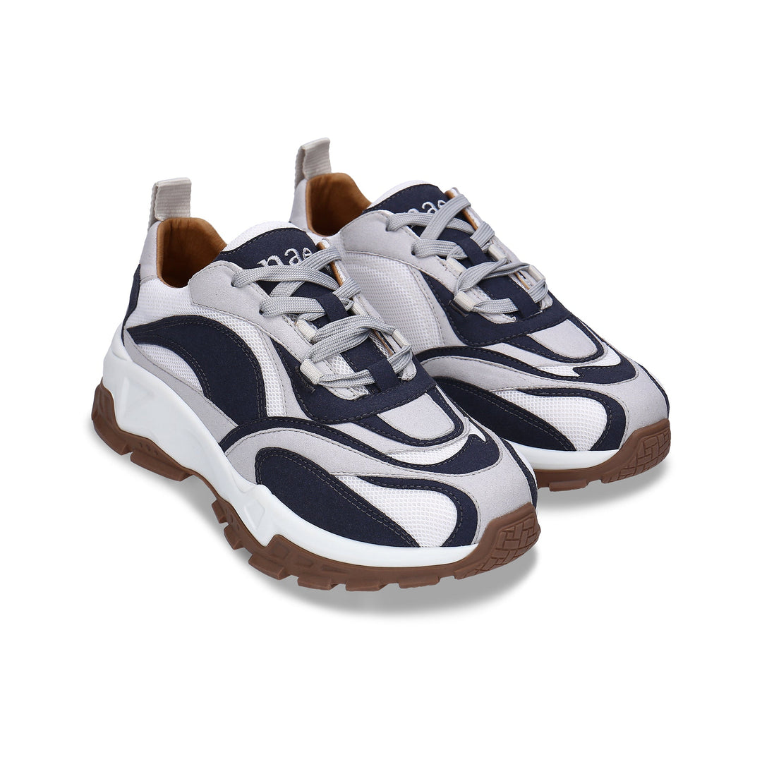 NAE Sneaker Vegan Unisex Dicke Sohle Recycelt Atmungsaktiv Portugal Blau 36-46
