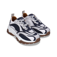 Charger l'image dans la galerie, NAE Sneaker Vegan Unisex Dicke Sohle Recycelt Atmungsaktiv Portugal Blau 36-46