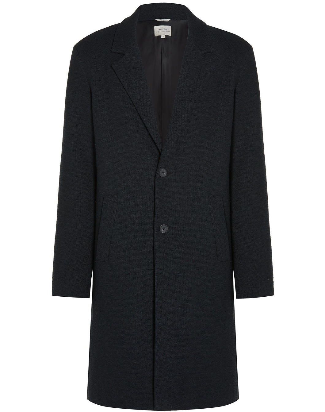 Men's Coat - Structured Vegan Wool Coat