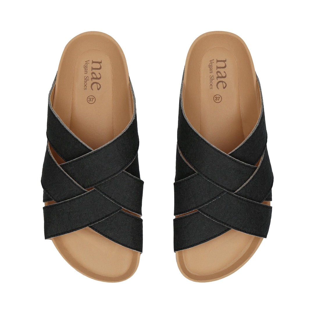 Sandalo vegano imbottito strappo aperto| NAE Vegan Shoes