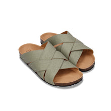 Load image into Gallery viewer, Vegane Sandalen flache offene rückenfreien gekreuzten
