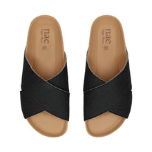Load image into Gallery viewer, Sandales véganes unisex sangles croisées semelle matelassé