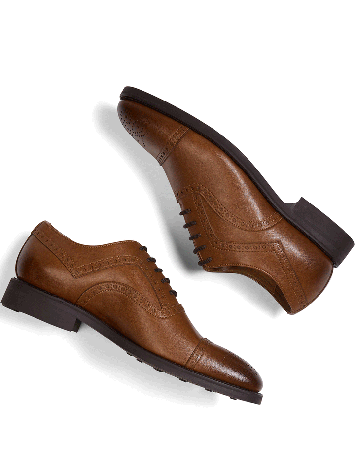 derbies vegan homme marron