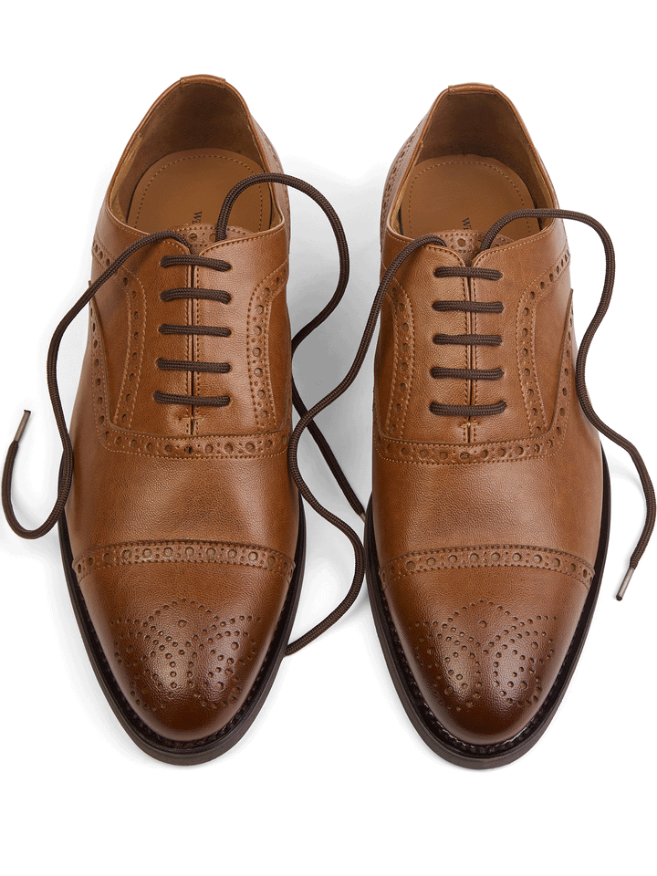 derbies vegan homme marron