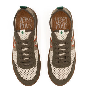 Brigitte Mesh off white-kaki BRI010