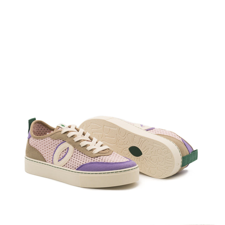 BASKETS VEGAN ET RECYCLÉ MAUVE LILA