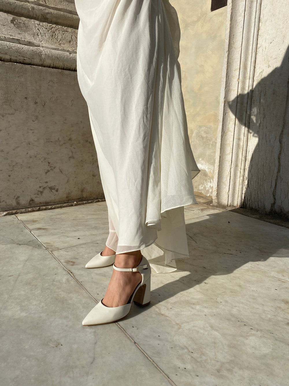 Chaussures de mariage à talons vegan 