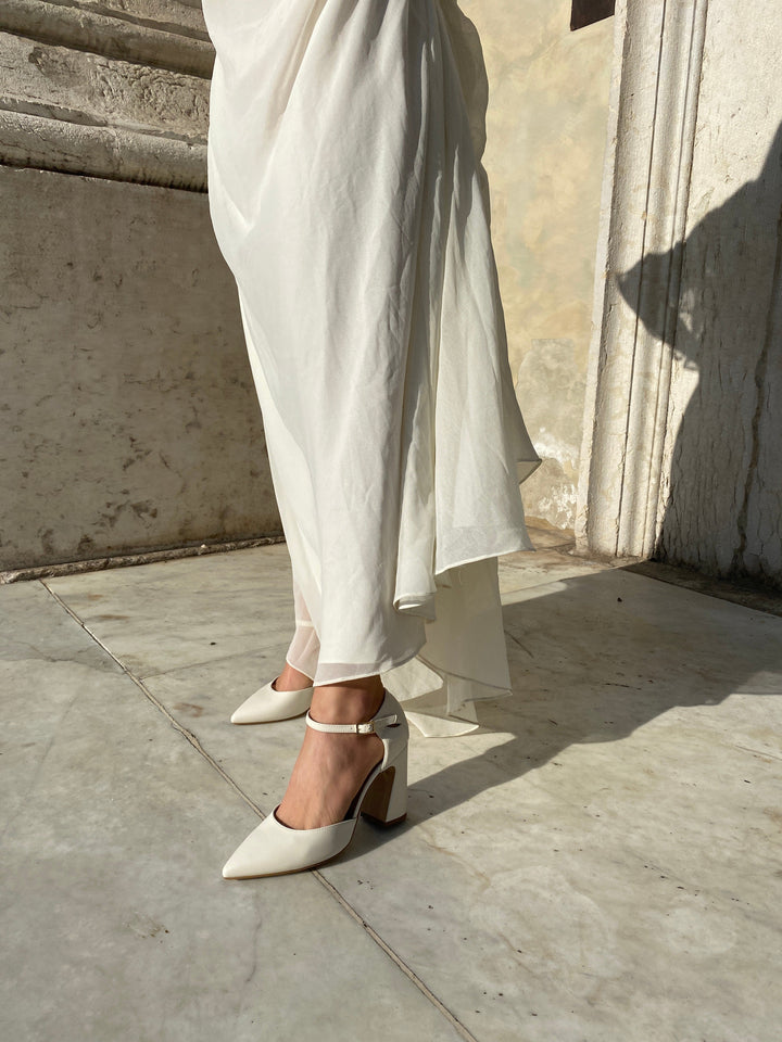 Chaussures de mariage à talons vegan 
