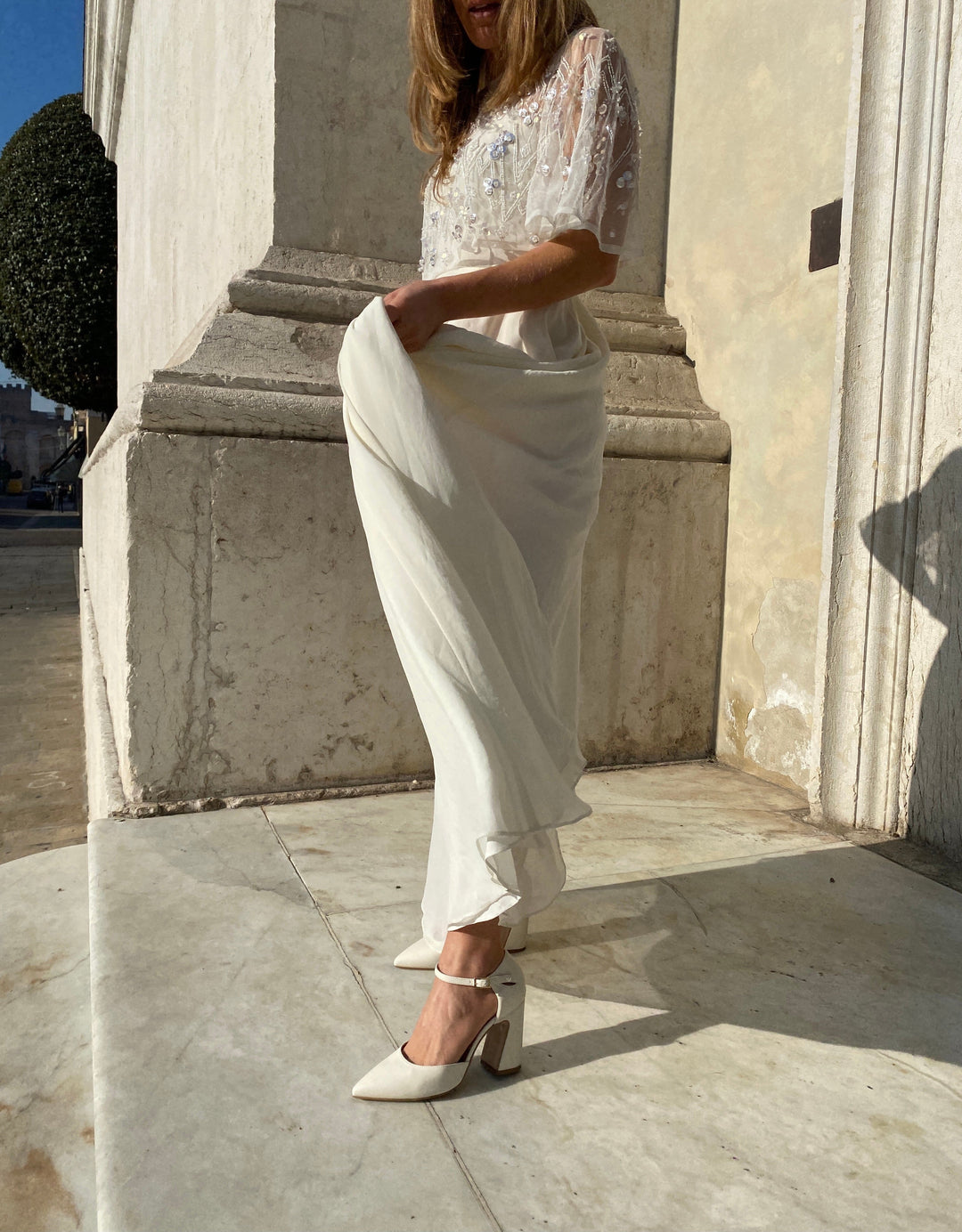 Chaussures de mariage à talons vegan 