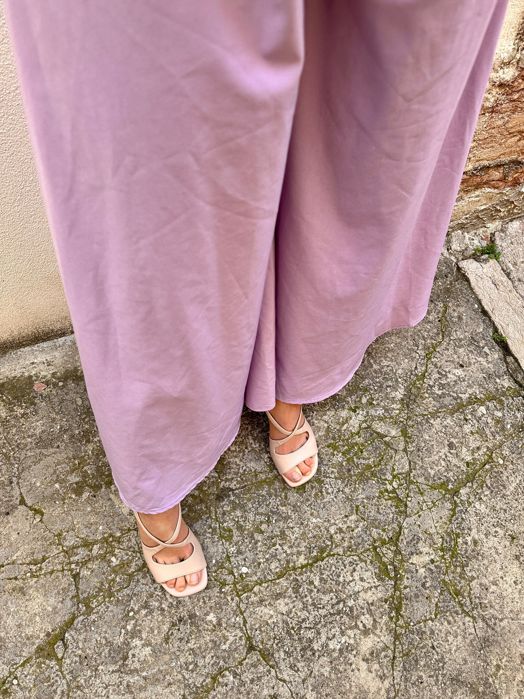 Sandales à talons haut en cuir vegan nude