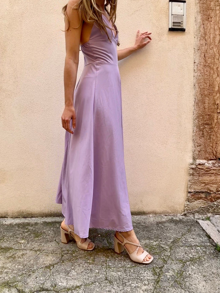 Sandales à talons haut en cuir vegan nude