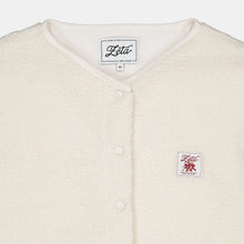 Load image into Gallery viewer, Veste-Polaire-Sherpa-sans-manche-beige-avec-boutons-à-pression-et-poches-extérieures-ultra-moltonnée-et-chaude