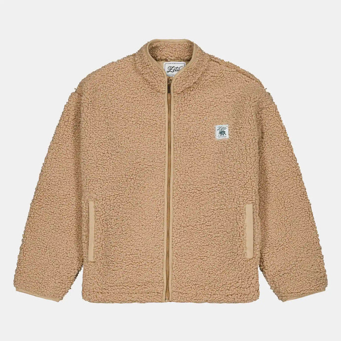 Veste polaire Sherpa Camel en matière recyclée vegan