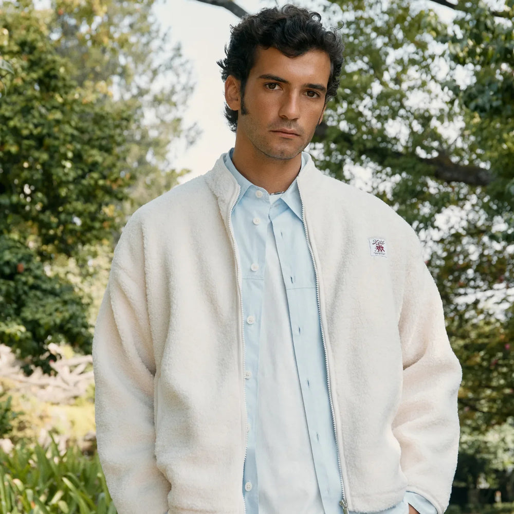 Veste Sherpa Beige en matières recyclée éco-responsable