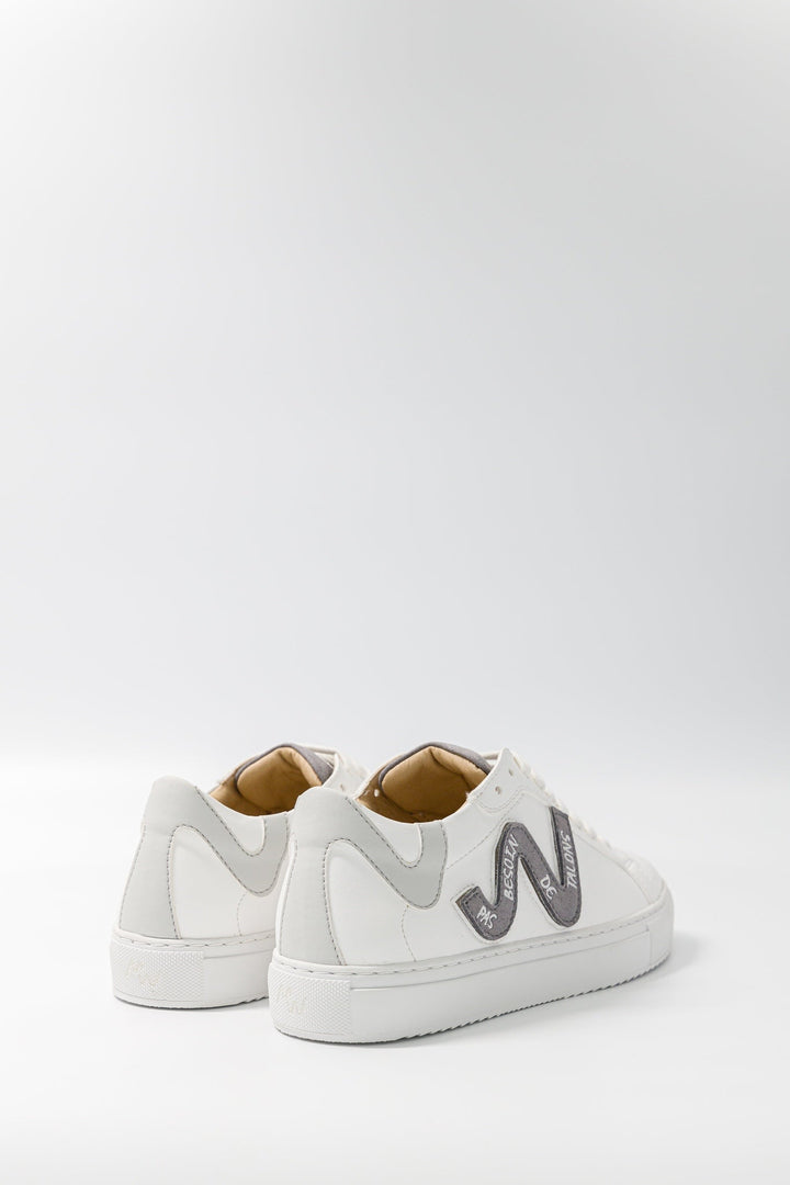 Baskets blanches vegan Wild Walker Gris