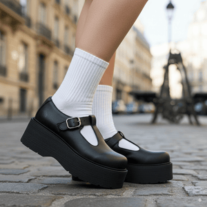 Chaussures mary jane gothique noires