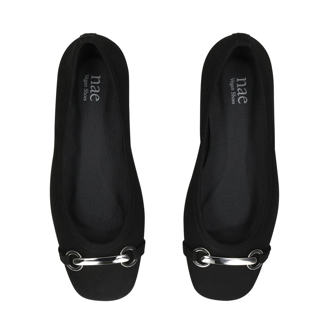 Vegan Women’s Black Ballet Flats – Elegant &amp; Comfortable Shoes