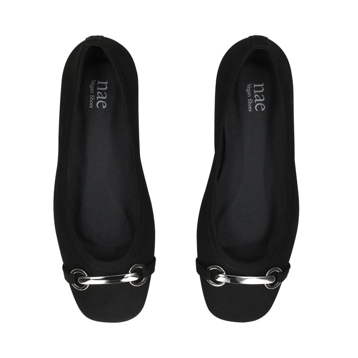 Vegan Women’s Black Ballet Flats – Elegant &amp; Comfortable Shoes