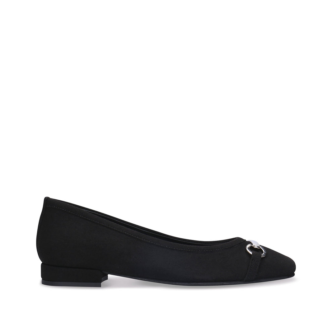 Ballerines femme véganes noires chaussures plates confort chic 36-42 argent NAE