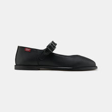 Load image into Gallery viewer, ballerines à brides vegan zeta noir eco-responsable