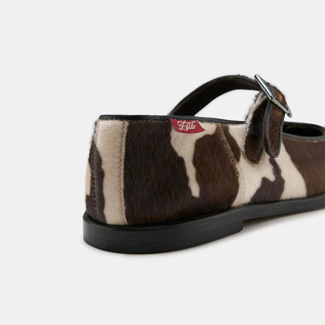 ballerines à brides vache vegan tendance