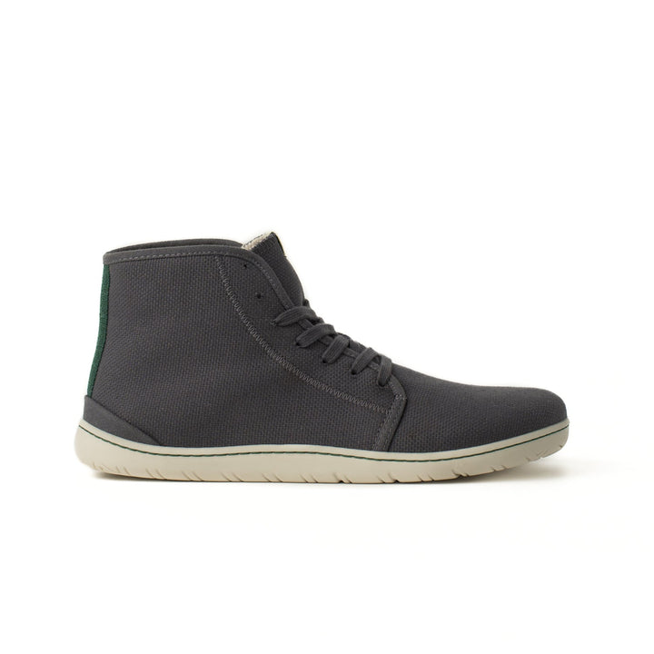 baskets barefoot montantes en toile grise