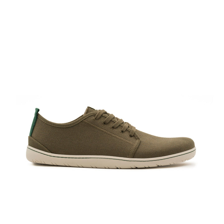 baskets bareffot en toile kaki