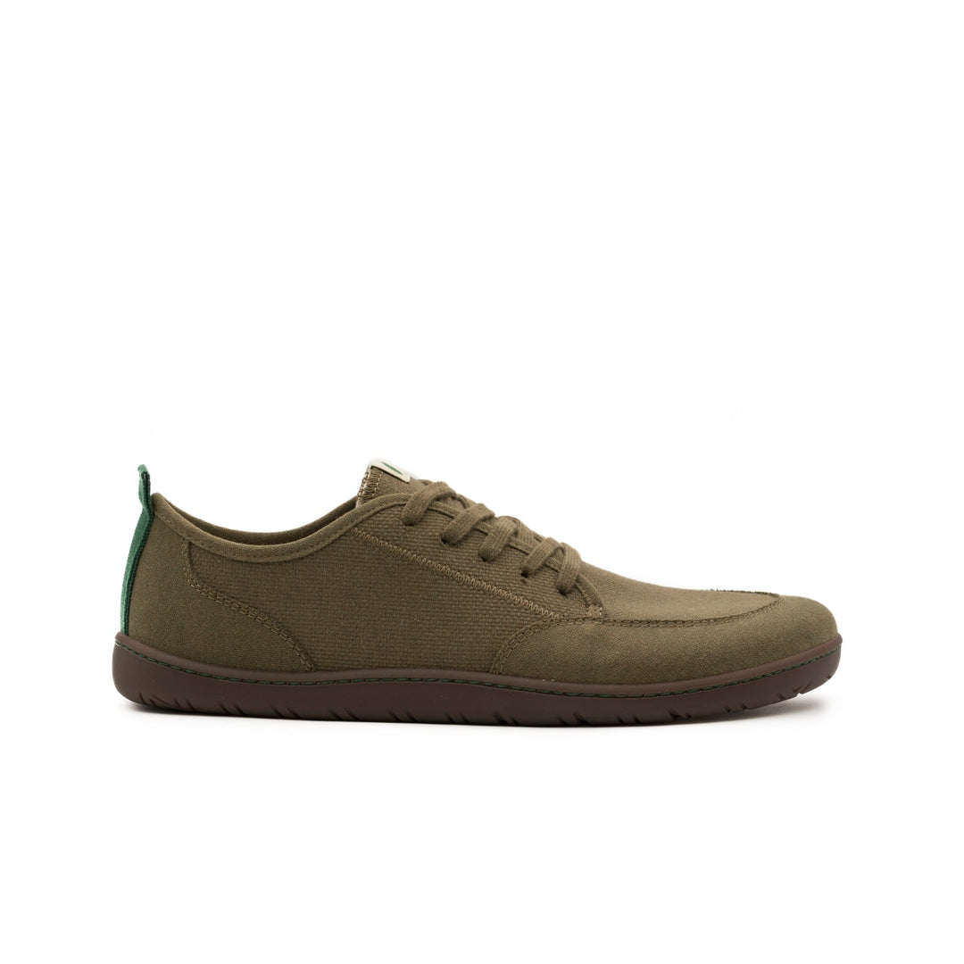 Baskets vegan Barefoot en toile khaki