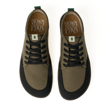 Load image into Gallery viewer, Baskets vegan Barefoot khaki et noire