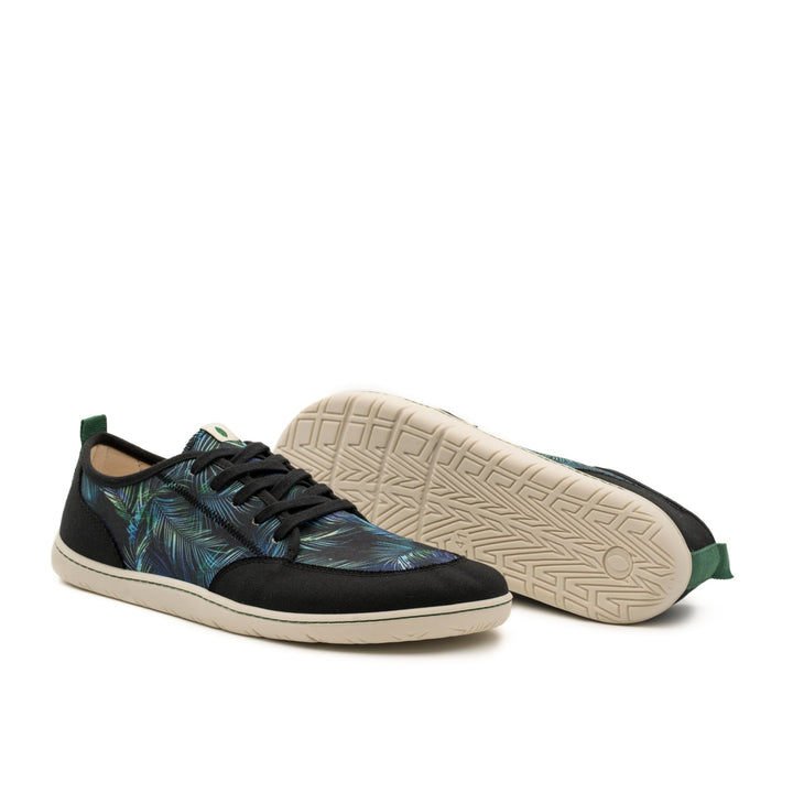 Baskets vegan Barefoot en toile à motifs palmier